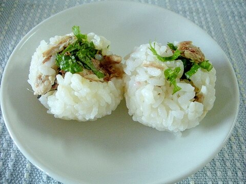 さんまの塩焼き入り！おつまみおにぎり中華風♪